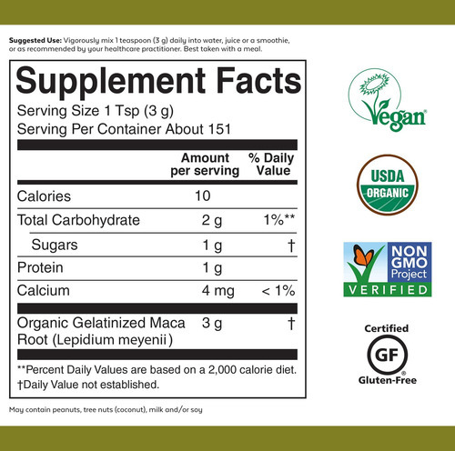 Maca Orgânica Em Pó Viva Naturals - Maca Em Pó Gelatinizada - Imagem 6