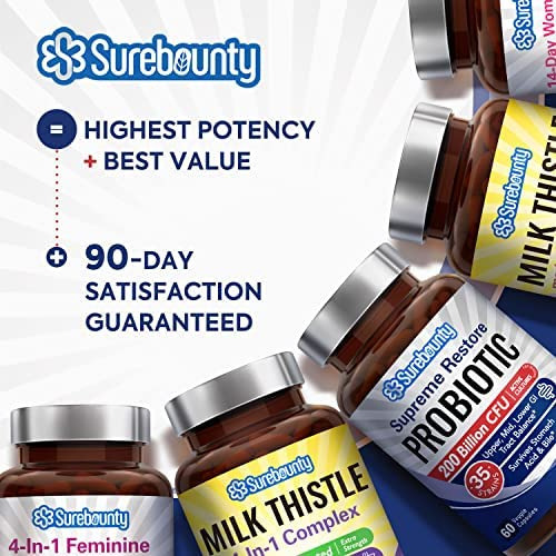 Probiótico Surebounty Para Homens E Mulheres, 200 Bilhões D - Imagem 8