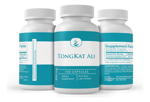 Ingredientes Originais Puro Longjack Tongkat Ali (100 Cápsul - Imagem 4