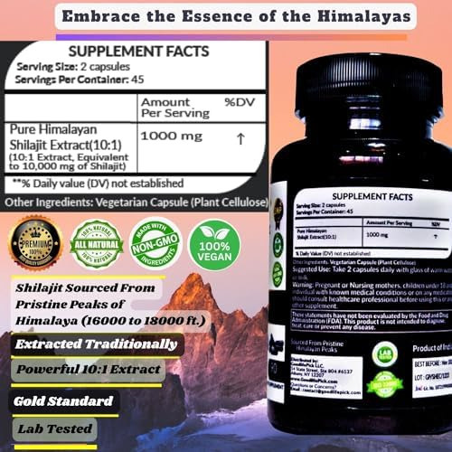 Cápsulas Puras De Shilajit Do Himalaia Mg. Shilajit Natural - Imagem 8