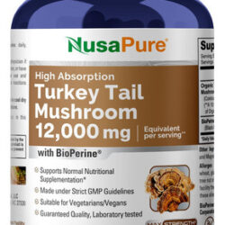 Suplemento Nusapure Turkey Tail Mushroom 12.000 Mg 200 Vcaps