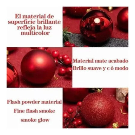 Novo 24 Esferas De Natal, Doces, Árvore De Decoração De - Imagem 15