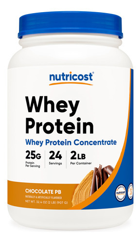 Proteína Em Pó Nutricost Whey Concentrate 907g De Ervilha De