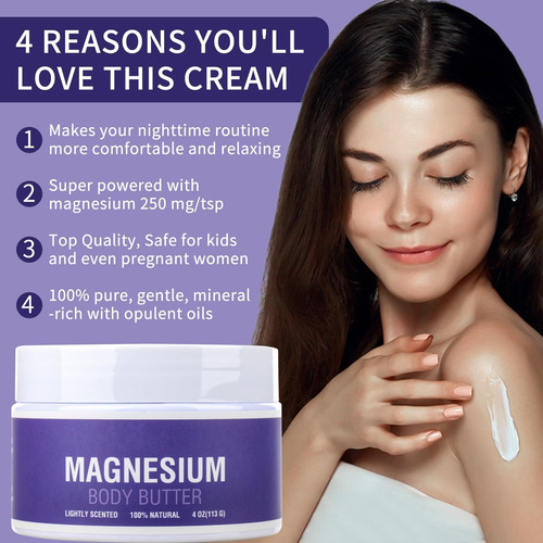 Creme De Magnésio Kiuoret Para Dormir - Loção Tópica De Magn - Imagem 3