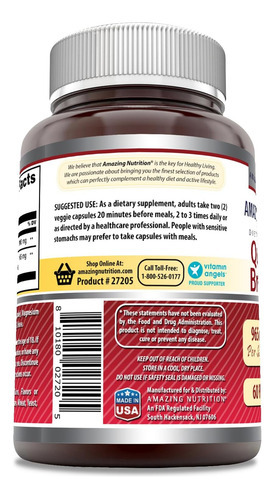 Amazing Nutrition Suplemento De Quercetina 800 Mg Com Bromel - Imagem 2