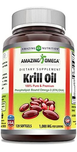 Incrível Óleo De Ômega Krill Com Ômega 3 Epa, Dha, Fosfolipí