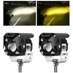 2pcs Holofotes Farol Auxiliar De Moto - Iluminação Potente