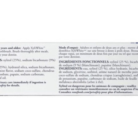 Creme Dental Xyliwhite Now Foods Menta Eua/usa - Imagem 3