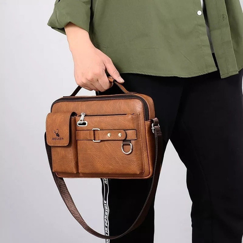 Bolsa Executiva Masculina Em Couro Pu 2023 - Imagem 9