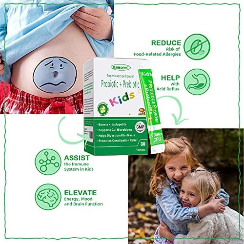 Zebora Kids Probióticos E Prebióticos Em Pó Idade 3+ Apoiam - Imagem 2