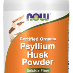 Suplementos Now Foods, Pó De Casca De Psyllium, Orgânico Cer