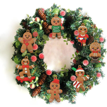 12 Enfeites De Árvore De Natal, Gingerbread Man - Imagem 10
