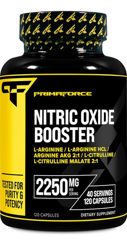 Primaforce Nitric Oxide Booster (2,250mg, 120 Cápsulas) -...