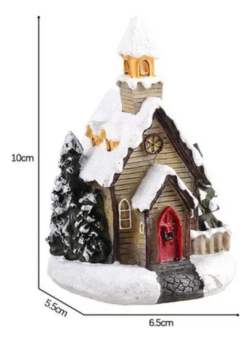 W 6 Decorações De Natal Sala De Neve Da Vila De Natal - Imagem 2