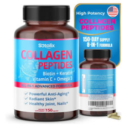 Peptídeos De Colágeno 16.780 Mg Com Biotina + Queratina, Vit