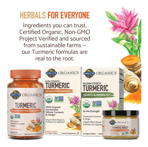 Pó De Resposta Inflamatória De Reforço De Cúrcuma Organics D - Imagem 9