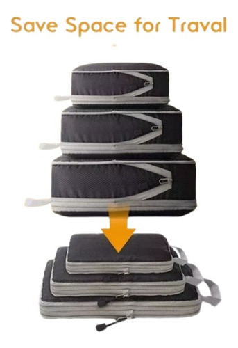 Cubos Embalagem Compressão, Malas, Viagens Essenciais 3pcs - Imagem 26