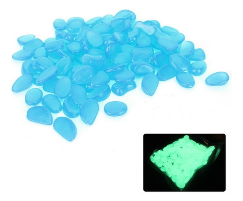 100pcs Pedra Luminosa Decoração Fluorescente Jardim Quintal - Imagem 8