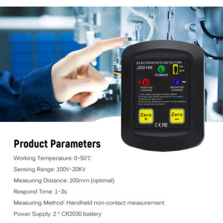 Analisador Eletroestático Portátil Medidor Esd 100v ~ 20kv - Imagem 5