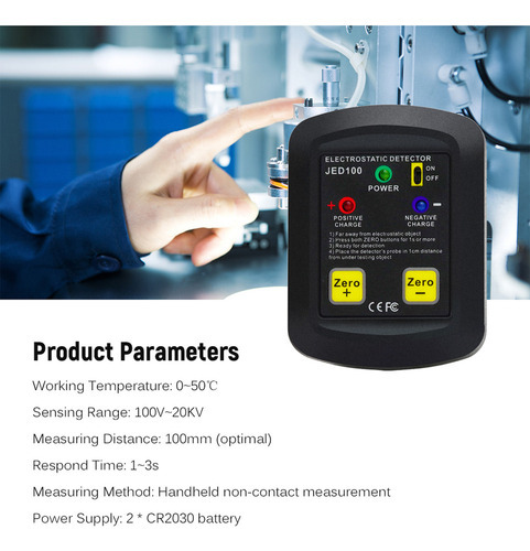 Analisador Eletroestático Portátil Medidor Esd 100v ~ 20kv - Imagem 5