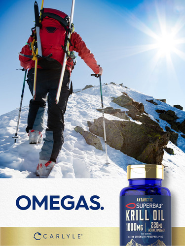 Suplemento Carlyle Antarctic Krill Oil 1000 Mg 60 Cápsulas - Imagem 7