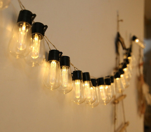 7m 20led Solar Water Drop Bulb String Luzes De Natal - Imagem 8