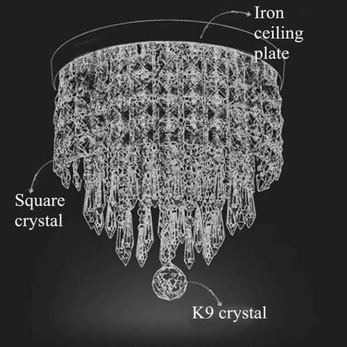 Elegante E Moderno Pingente Lustre Lâmpada De Cristal - Imagem 7