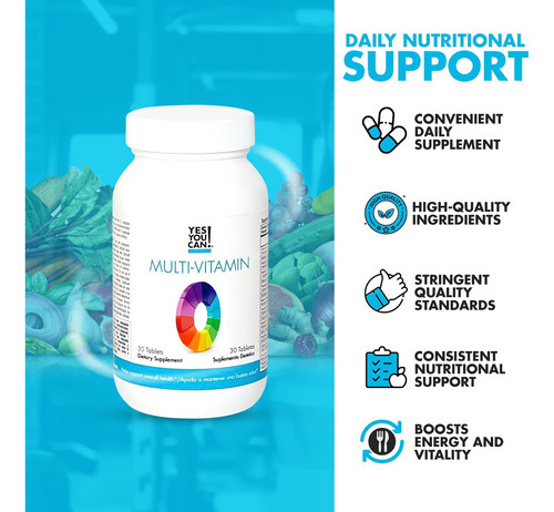 Sim, Você Pode! Multivitaminas Diárias Para Homens E Mulhere - Imagem 3