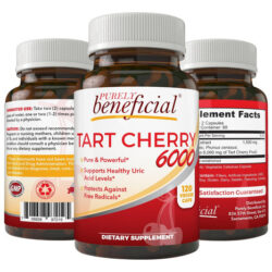 Tart Cherry Capsules 6000 Mg - Montmorency Cherry, Extra St