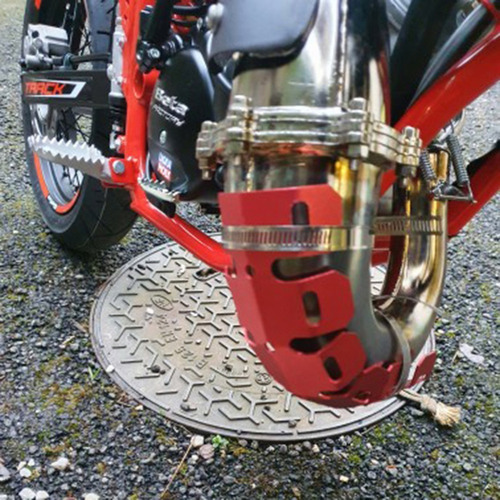 Protetor De Escape Universal Curva Escapamento Moto Proteção - Imagem 6