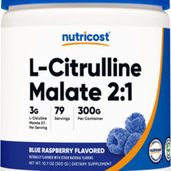 Suplemento Nutricost L-citrulina Malato 2:1 300g De Framboes