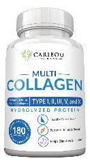 Comprimidos De Colágeno Caribou Nutrition 180 Tipo I, Ii, Ii - Imagem 2