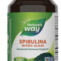 Natures Way Spirulina Microalgas, 760 Mg Por Porção