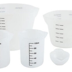 Copo De Medição De Resina De Silicone De 6 Unidades, Copo