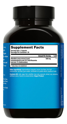 Suplemento Hum Big Chill Com 500 Mg De Rhodiola Rosea 30 Cáp - Imagem 7