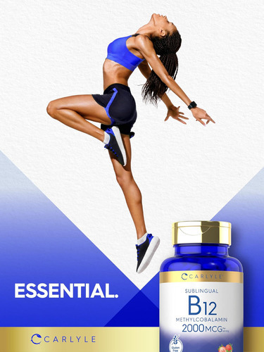 Carlyle Vitamina B-12 | 2000mcg | 240 Comprimidos De Dissolu - Imagem 7