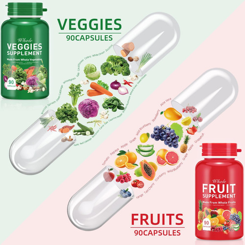 Daiias Frutas E Legumes Suplementos, Frutas E Veggies Suplem - Imagem 2