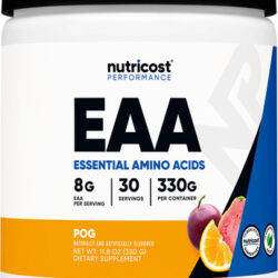 Eaa Powder Nutricost Maracujá, Laranja E Goiaba (30 Porções)