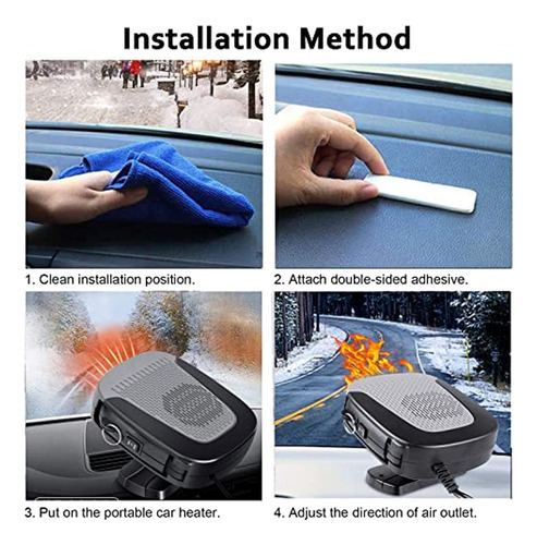 Aquecedor De Ar Para Carro Ventilador Portátil 12v Mini - Imagem 7