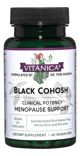 Vitanica Black Cohosh, Extrato De Cimicifuga Plus, Vegano, 6