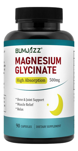 Suplemento De Glicinato De Magnésio Bumjazz - Suplemento De