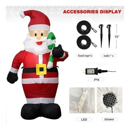 Papai Noel Inflável Com Sugar House - Imagem 5