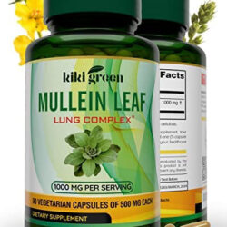 Cápsulas De Folhas De Verbasco Verde Kiki - Limpeza De Pulm