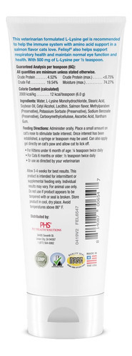 Felisyl L-lisina Gel Para Gatos - Suporte Ao Sistema Imunoló - Imagem 3