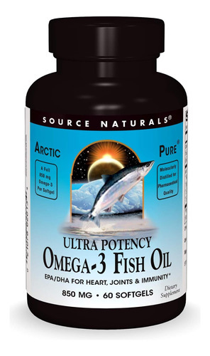 Fonte Naturals Arcticpure Ultra Potency 850 Mg Ômega -3 Óleo