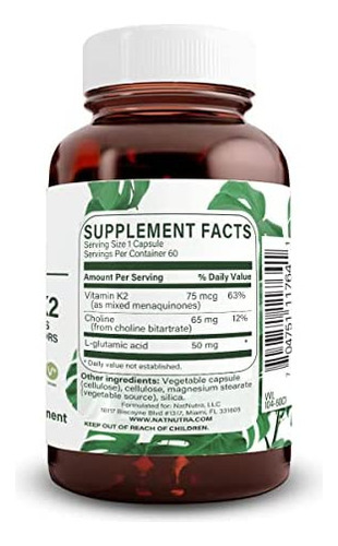 Suplemento De Vitamina K2 De Espectro Total Nutra Natural, - Imagem 2