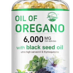 Natures Live Oil Of Oregano 6000mg Com Black Seed Oil 200mg,