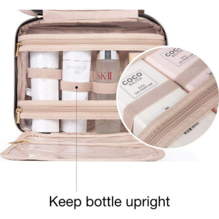 Necessaire Viagem Bolsa Travel Maquiagem Gancho Divisórias - Imagem 9