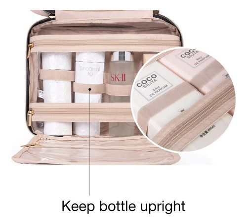 Necessaire Viagem Bolsa Travel Maquiagem Gancho Divisórias - Imagem 9