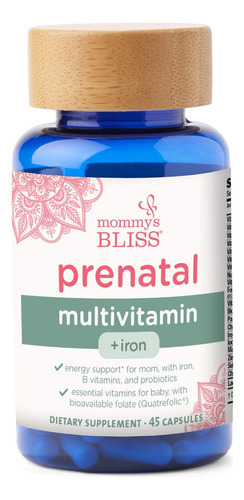 Multivitamínico Pré-natal Mommys Bliss Com Ferro E Ácido F